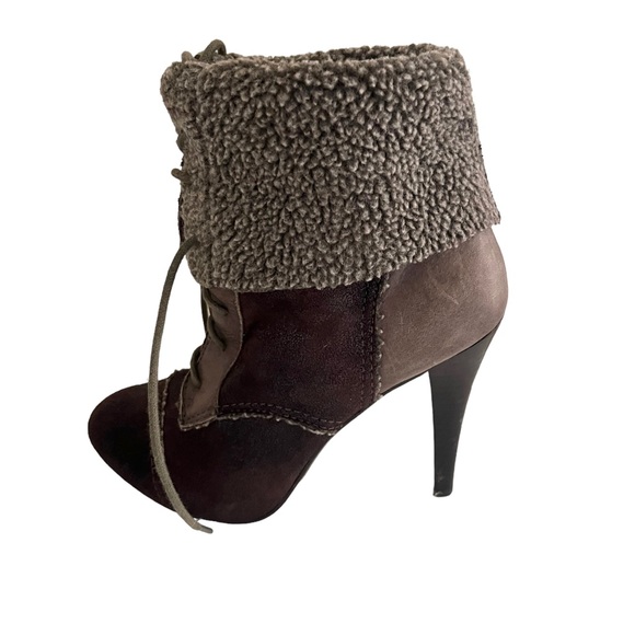 MAX STUDIO Bootie/Mid-Calf Boot Faux Shearling - Picture 5 of 15